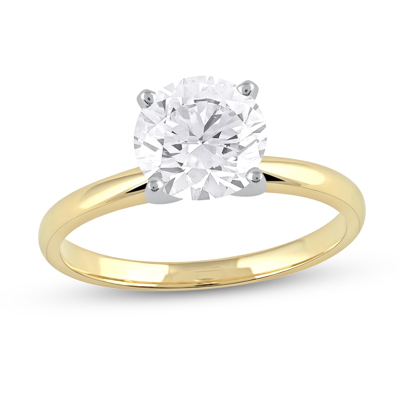 Main Image 1 of 1-1/2 CT. Certified Lab-Grown Diamond Solitaire Engagement Ring in 14K Gold (F/VS2)