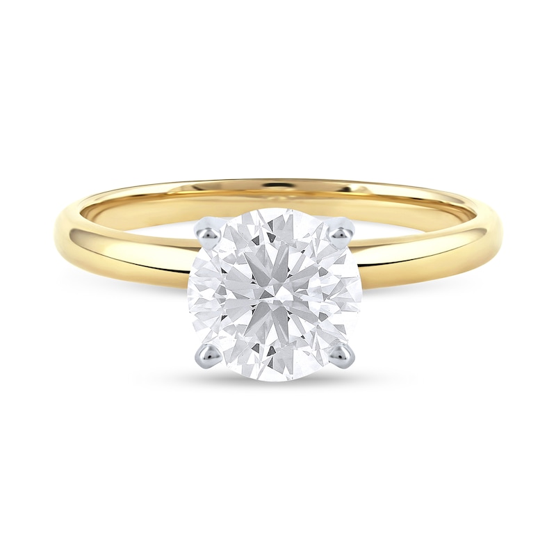 Main Image 3 of 1-1/2 CT. Certified Lab-Grown Diamond Solitaire Engagement Ring in 14K Gold (F/VS2)
