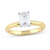 Thumbnail Image 1 of 1 CT. Certified Emerald-Cut Lab-Grown Diamond Solitaire Engagement Ring in 14K Gold (F/VS2)
