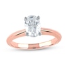 Thumbnail Image 1 of 1 CT. Certified Oval Lab-Grown Diamond Solitaire Engagement Ring in 14K Rose Gold (F/VS2)