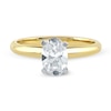 Thumbnail Image 3 of 1 CT. Certified Oval Lab-Grown Diamond Solitaire Engagement Ring in 14K Gold (F/VS2)