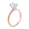 Thumbnail Image 2 of 1 CT. Certified Emerald-Cut Lab-Grown Diamond Solitaire Engagement Ring in 14K Rose Gold (F/VS2)