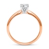 Thumbnail Image 2 of 1/4 CT. Diamond Solitaire Engagement Ring in 14K Rose Gold (J/I2) - Size 7