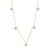 Thumbnail Image 1 of 1/10 CT. T.W. Heart-Shaped Multi-Diamond Dangle Station Necklace in 10K Gold