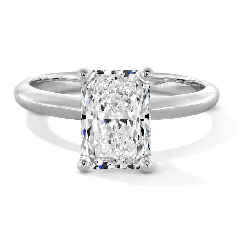 Main Image 1 of 2 CT. Radiant-Cut Certified Lab-Grown Diamond Solitaire Engagement Ring in 14K White Gold (F/VS2)