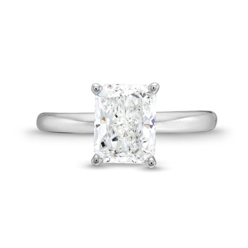 Main Image 4 of 2 CT. Radiant-Cut Certified Lab-Grown Diamond Solitaire Engagement Ring in 14K White Gold (F/VS2)
