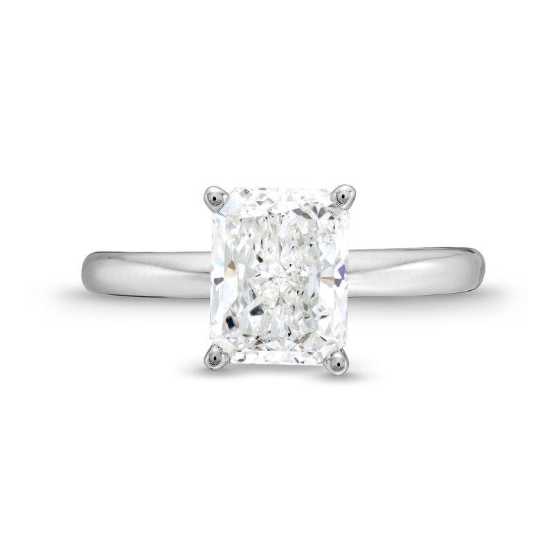 Main Image 4 of 2 CT. Radiant-Cut Certified Lab-Grown Diamond Solitaire Engagement Ring in 14K White Gold (F/VS2)