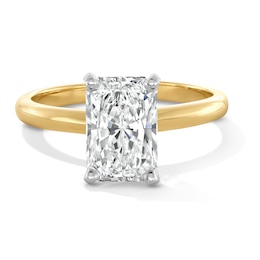 2 CT. Radiant-Cut Certified Lab-Grown Diamond Solitaire Engagement Ring in 14K Gold (F/VS2)