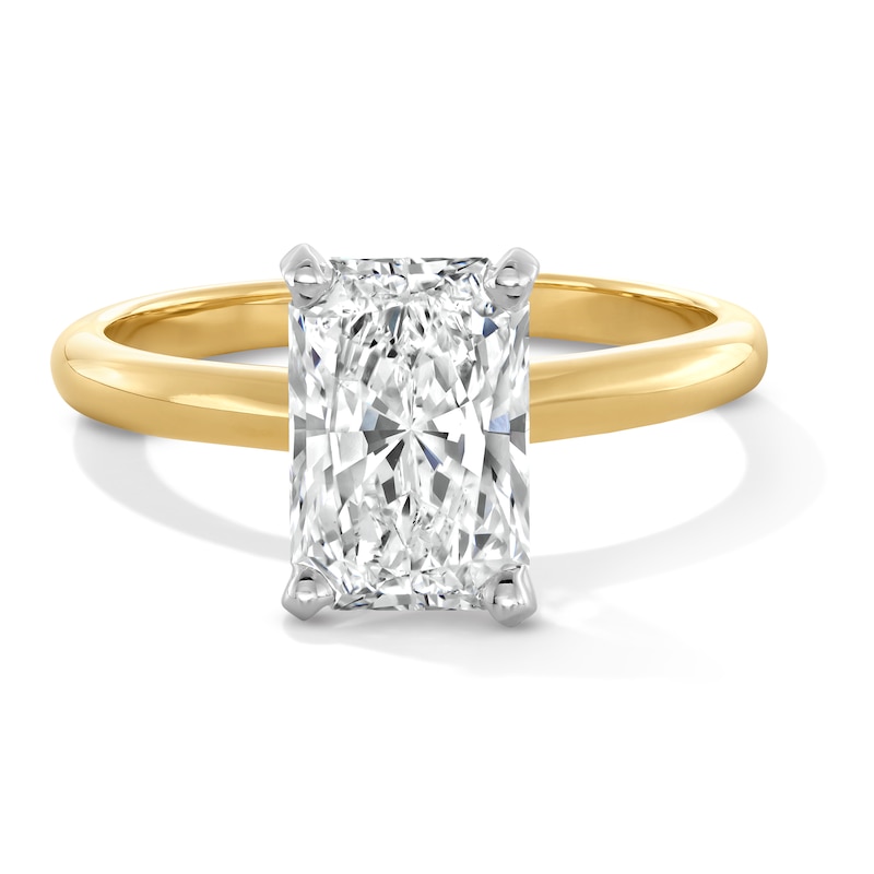 Main Image 1 of 2 CT. Radiant-Cut Certified Lab-Grown Diamond Solitaire Engagement Ring in 14K Gold (F/VS2)