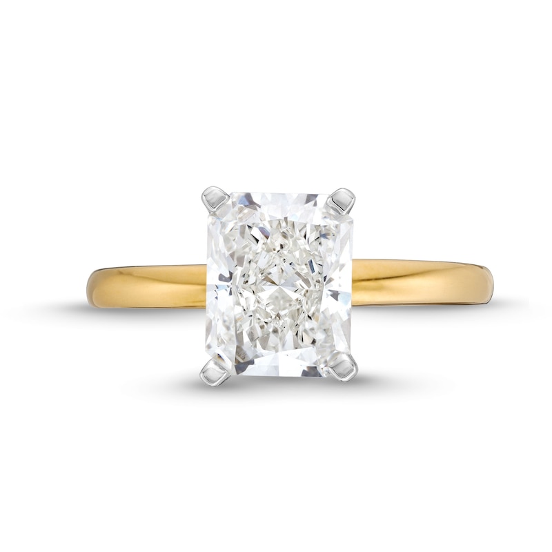 Main Image 4 of 2 CT. Radiant-Cut Certified Lab-Grown Diamond Solitaire Engagement Ring in 14K Gold (F/VS2)