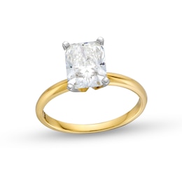 2 CT. Radiant-Cut Certified Lab-Grown Diamond Solitaire Engagement Ring in 14K Gold (F/VS2)