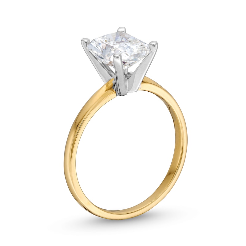 Main Image 3 of 2 CT. Radiant-Cut Certified Lab-Grown Diamond Solitaire Engagement Ring in 14K Gold (F/VS2)