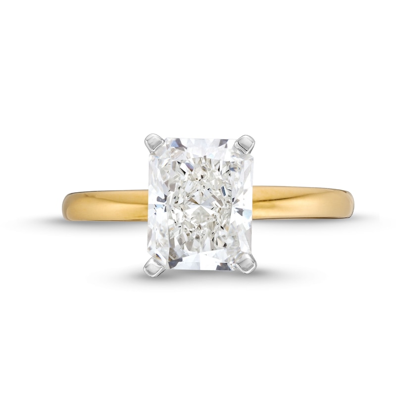 Main Image 4 of 2 CT. Radiant-Cut Certified Lab-Grown Diamond Solitaire Engagement Ring in 14K Gold (F/VS2)