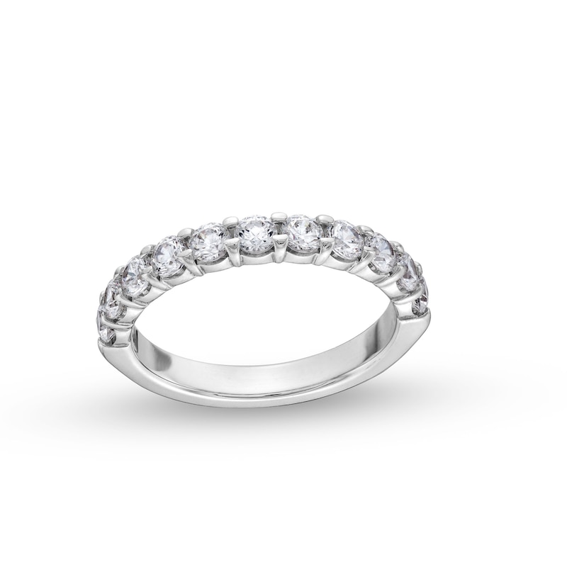 1 CT. T.W. Certified Diamond Anniversary Band in 14K White Gold (I/SI2)
