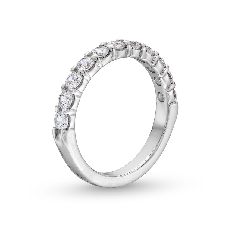 Main Image 3 of 1 CT. T.W. Certified Diamond Anniversary Band in 14K White Gold (I/SI2)