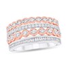 Thumbnail Image 1 of 5/8 CT. T.W. Diamond Stack Look Ring in 10K Two-Toned Gold
