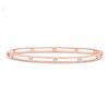 Thumbnail Image 0 of 1/4 CT. T.W. Diamond Bangle Bracelet in 10K Rose Gold