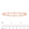 Thumbnail Image 2 of 1/4 CT. T.W. Diamond Bangle Bracelet in 10K Rose Gold