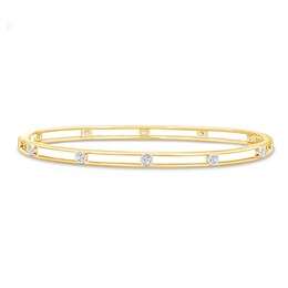 1/4 CT. T.W. Diamond Bangle Bracelet in 10K Gold