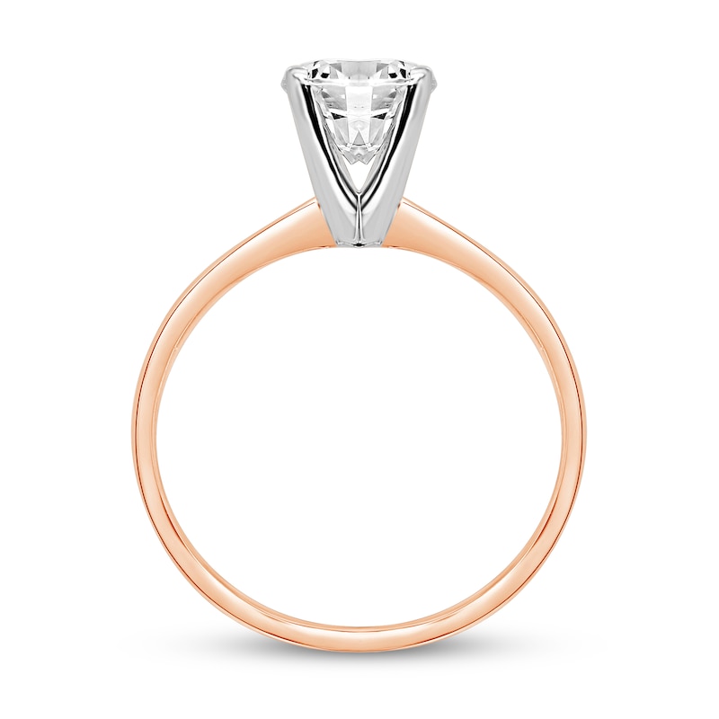 Main Image 2 of 2 CT. Certified Diamond Solitaire Engagement Ring in 14K Rose Gold (J/I2)