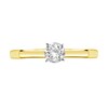 Thumbnail Image 3 of 1/2 CT. Certified Diamond Solitaire Engagement Ring in 14K Gold (J/I1)