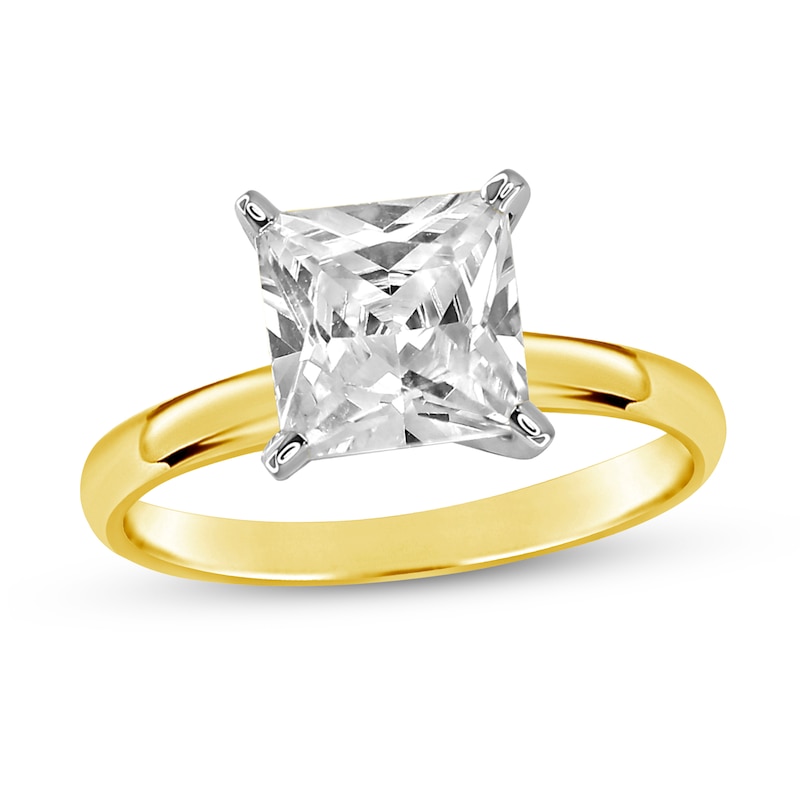 Main Image 1 of 2 CT. Certified Princess-Cut Diamond Solitaire Engagement Ring in 14K Gold (J/I2)