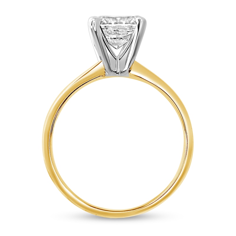 Main Image 2 of 2 CT. Certified Princess-Cut Diamond Solitaire Engagement Ring in 14K Gold (J/I2)
