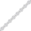 Thumbnail Image 0 of 5 CT. T.W. Diamond Flower Line Bracelet in 10K White Gold