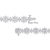 Thumbnail Image 2 of 5 CT. T.W. Diamond Flower Line Bracelet in 10K White Gold
