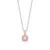 Thumbnail Image 3 of 1 CT. Certified Lab-Grown Diamond Solitaire Pendant in 14K Rose Gold (F/SI2)