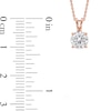Thumbnail Image 4 of 1 CT. Certified Lab-Grown Diamond Solitaire Pendant in 14K Rose Gold (F/SI2)