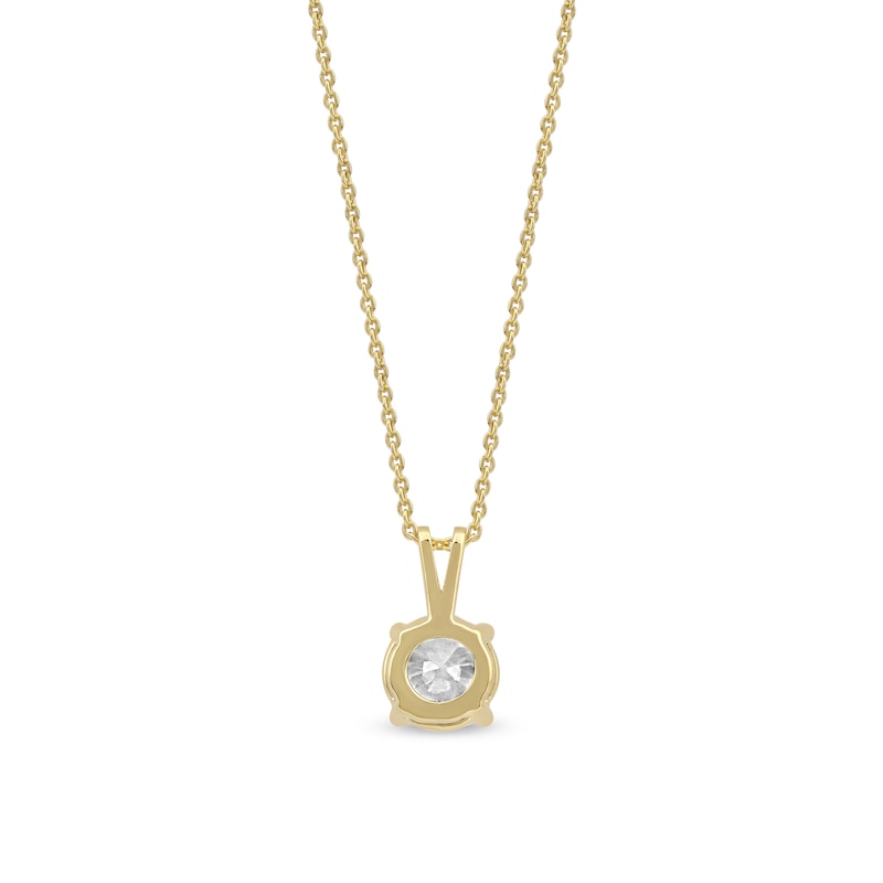 Main Image 3 of 1 CT. Certified Lab-Grown Diamond Solitaire Pendant in 14K Gold (F/SI2)