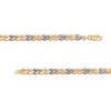 Thumbnail Image 3 of Heart Link Necklace in 14K Tri-Tone Gold