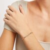 Thumbnail Image 2 of Heart Link Bracelet in 14K Tri-Tone Gold