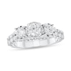 Thumbnail Image 1 of 1-3/4 CT. T.W. Diamond Three Stone Engagement Ring in 14K White Gold