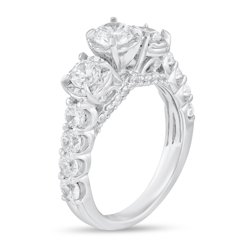 Main Image 2 of 1-3/4 CT. T.W. Diamond Three Stone Engagement Ring in 14K White Gold