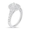 Thumbnail Image 1 of 1 CT. T.W. Diamond Double Oval Frame Engagement Ring in 14K White Gold