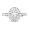 Thumbnail Image 3 of 1 CT. T.W. Diamond Double Oval Frame Engagement Ring in 14K White Gold