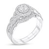 Thumbnail Image 2 of 5/8 CT. T.W. Diamond Twist Bridal Set in 10K White Gold