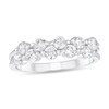 Thumbnail Image 1 of 1 CT. T.W. Diamond Zig Zag Band in 10K White Gold
