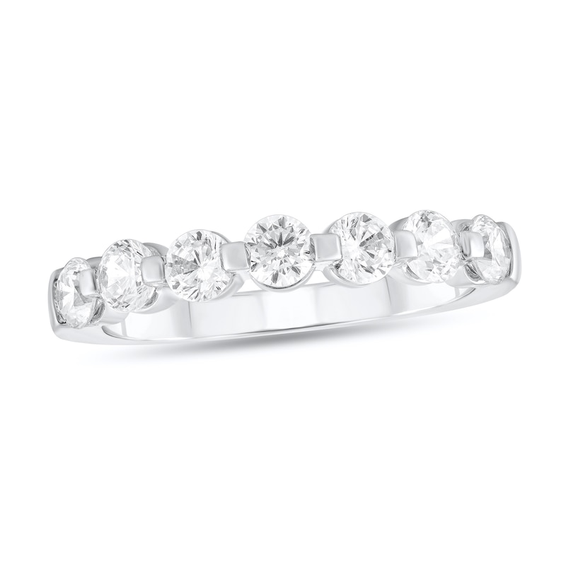 1 CT. T.W. Diamond Seven Stone Band in 10K White Gold | Zales Outlet