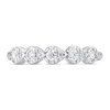 Thumbnail Image 3 of 1/3 CT. T.W. Diamond Sideways Pear Frame Band in 10K White Gold
