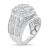 Thumbnail Image 2 of 3 CT. T.W. Multi-Diamond Composite Frame Engagement Ring in 14K White Gold