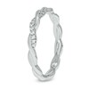 Thumbnail Image 2 of 1/6 CT. T.W. Diamond Twist Stackable Band in 10K White Gold