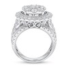 Thumbnail Image 3 of 4 CT. T.W. Multi-Diamond Framed Engagement Ring in 10K White Gold