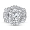 Thumbnail Image 4 of 4 CT. T.W. Multi-Diamond Framed Engagement Ring in 10K White Gold