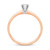 Thumbnail Image 2 of 1/2 CT. Certified Diamond Solitaire Engagement Ring in 14K Rose Gold (J/I1)