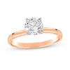 Thumbnail Image 1 of 1 CT. Certified Diamond Solitaire Engagement Ring in 14K Rose Gold (J/I1)