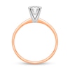 Thumbnail Image 2 of 1 CT. Certified Diamond Solitaire Engagement Ring in 14K Rose Gold (J/I1)