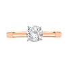 Thumbnail Image 3 of 1 CT. Certified Diamond Solitaire Engagement Ring in 14K Rose Gold (J/I1)